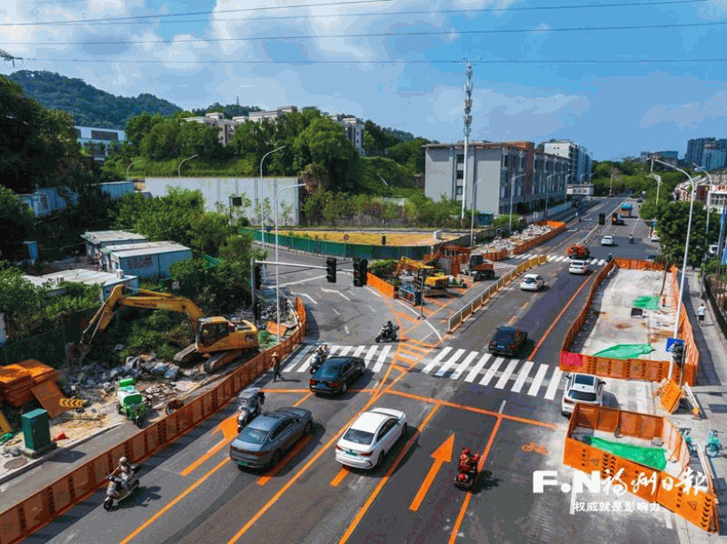 福州梅峰路部分路段月底恢复双向通行